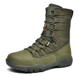 Waterproof Men's Tactical Military Boots Desert Hiking Camouflage High-top Desert Work Mart Lion GK681 green 39 CN