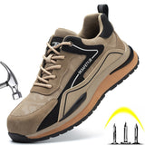 Breathable Lightweight Safety Work Boots Men's Outdoor Shoes Women Sports Work Mart Lion NO.2 36 
