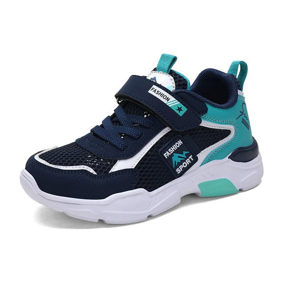 Four Seasons Children's Sports Shoes Boys Running Leisure Breathable Outdoor Kids Lightweight Sneakers Mart Lion D1910 green 28 CN