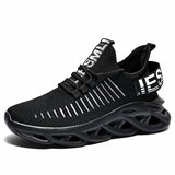 Trend men's casual shoes light sneaker white outdoor breathable mesh sports black running tennis shoes Mart Lion 11 37 