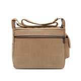 Canvas Messenger Bag for Men's Vintage Water Resistant Waxed Crossbody bags Briefcase Padded Shoulder Handbag Mart Lion   