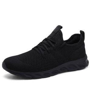 Damyuan Hot-selling Classic Casual Sneakers for Men's Mesh Breathable Elastic Lace Shoes Male Workout Sports Running Mart Lion   