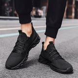 Damyuan Hot-selling Classic Casual Sneakers for Men's Mesh Breathable Elastic Lace Shoes Male Workout Sports Running Mart Lion   