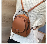 Designer Women Leather Backpack Mini Soft Touch Multi-Function Small Backpack Female Ladies Shoulder Bag Girl Purse Mart Lion   
