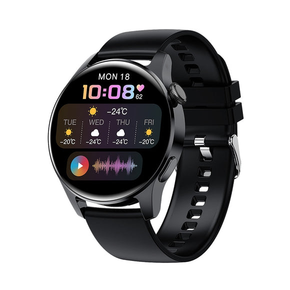 Smart Watch Men's Waterproof Sport Fitness Tracker Multifunction Bluetooth Call Smartwatch For Android IOS Mart Lion Black  