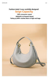 Full Skin Bag Luxury Genuine Leather Bags Ladies Women Handbag First Cow Half Moon PursesSC1005 Mart Lion   
