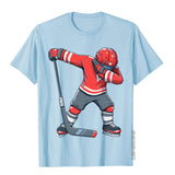 Funny Boy Kid Ice Hockey Dab Apparel Dabbing Player Youth Cotton Adult Tees Normal Design T Shirt Mart Lion Light XS 