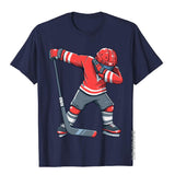 Funny Boy Kid Ice Hockey Dab Apparel Dabbing Player Youth Cotton Adult Tees Normal Design T Shirt Mart Lion   