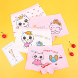 Girls 4 Pcs/lot Underwear Teenagers Panties Boxers Cartoon Printed Shorts for Kids Children Clothing Baby Cotton Briefs Mart Lion   