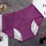 Menstrual Panties Women Pants Leak Proof Incontinence Underwear Period Proof Briefs Mart Lion purple L China|1pc
