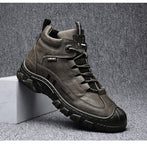 Men's Hiking Boots And Autumn Sneakers Waterproof Outdoor Mountain Climbing Shoes Leather All-match Boots Tooling Shoes