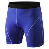 Sport Shorts Men's Compression Shorts Jogging Fitness Short Training Short Legging Bottoms Pants Soccer Workout Short Mart Lion Blue S 