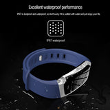 Missgoal Men's Smart Watch E18 Waterproof Blood Pressure Monitoring Step Count Fitness Bracelet Clock WristWatches For Android IOS Mart Lion   