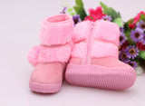 Girls Snow Boots 2019 Winter Comfortable Thick Warm Kids Boots Lobbing Ball Thick Children Autumn Cute Boys Boots Princess Shoes  MartLion