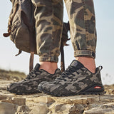  Camouflage Lightweight Men's Hiking Shoes Non-slip Climbing Outdoor Sport Hard-Wearing Sneaker Mart Lion - Mart Lion