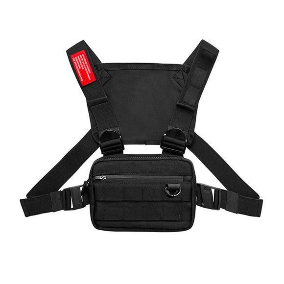 Chest Rig Men's Bag Casual Function Outdoor Style Chest Bag Small Tactical Vest Bags Streetwear For Male Waist Bags Kanye Mart Lion Black 1 chest bag  