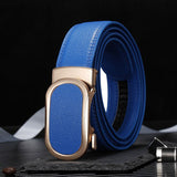 Classic Leather Belt Men's And Women Leather Automatic Buckle Belt Casual Trend Multi-Color Luxury Mart Lion   