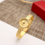 INS Small Gold Watch Ladies Watch Retro British Style Movement Wheat Ear Edge Mart Lion gold  
