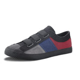 Colors Classic Unisex Sneaker Shoes Men's Hook amp Loop Breathable Canvas Sport zapatillas hombre Mart Lion Black-All 38 