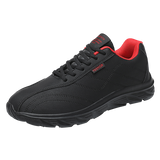 Men's Platform Summer Sneakers Breathable Casual Shoes Tennis Zapatillas Hombre Mart Lion Black red 38 