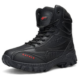 Winter Snow Military Flock Desert Boots Men's Tactical Combat Sneaker Work Safety Shoes Mart Lion Black Leather  523 41 