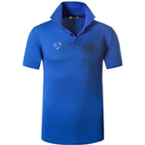 jeansian Men's Sport Tee Polo Shirts Golf Tennis Badminton Dry Fit Short Sleeve Mart Lion LSL266-Blue US S 