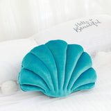 Popular Korean velvet shell simulation plush pillow full color cushion home photo decor special Mart Lion about 32X25cm blue 