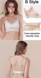  Deep U Invisible Bras Lace Backless Bra Printed Thin Underwear Low Back Mesh Brassiere Push Up Bralette Hollow Crop Top Mart Lion - Mart Lion