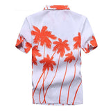 Aloha Shirts Men's Clothes Summer Camisa Havaiana Colorful Printed Short Sleeve Hawaiian Beach Shirts Mart Lion   