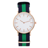 Popular Casual Quartz Watch Women Wrist Watches Nylon Band Bracelet Gold Silver Ladies Analog Clock Reloj Mujer Mart Lion - Mart Lion