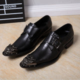 Summer Men dress leather shoes Noble Wedding dresses Shoes model Dancing Trend Mart Lion Black 38 China
