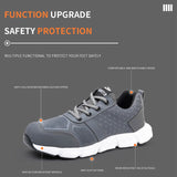  Men's Protective Boots Steel Toe Anti-Piercing Lightweight And Breathable Work Safety Shoes Mart Lion - Mart Lion