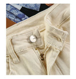 Vintage Apricot Jeans Women Mom Harem Pants Loose High Waist All-match 6 Colors Female Denim Cargo Pants Mart Lion   