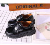 Boys Leather Shoes British Style School Performance  Kids Wedding Party White Black Casual Children Moccasins Mart Lion   