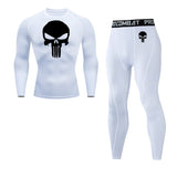 MMA Compression Sport suit Men's thermal underwear sets 1-3 piece Tracksuit Jogging suits Quick dry Winter Fitness Base layer Mart Lion 2-piece set 4 L 