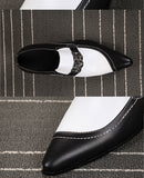 Summer Men Youth Office Elegant Pointed toe Leather shoes British formal Wedding Mart Lion   