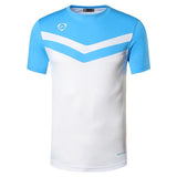 jeansian Men's Sport Tee Shirt T-Shirt Tops Gym Fitness Running Workout Football Short Sleeve Dry Fit LSL1052 Blue Mart Lion LSL146-White US S China