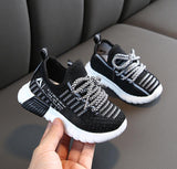 Autumn Kids Shoes Breathable Boys Girls Sport Children Casual Sneakers Baby Running Mesh Canvas Mart Lion Black 21 