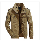  autumn military jacket men's cotton water wash collar pilot cotton velvet winter youth Mart Lion - Mart Lion