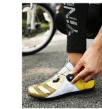 Unisex Men's Cycling Mesh Breathable Bicycle Sneakers Shoes Flat Spd Rubber Non Slip Road Bike Mart Lion   
