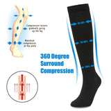 3/6/7 Pairs Compression Socks Men Women Running Sports Varicose Vein Edema Knee High 30 MmHg Leg Support Stretch Stocking Mart Lion   