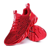 Outdoor Blade Running Shoes for Men's Comfort Cushioning Light Sport Couple Shoes Sneakers Athletic Trainers Mart Lion Red 1995 36 