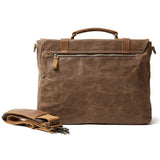  Handbags Unisex Bag Men's Retro Canvas Leather Briefcase Handbag Messenger Laptop Shoulder Mart Lion - Mart Lion