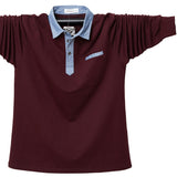 Men's Polo Shirt Long Sleeve Polo Shirt Soild Color Polo Clothing Summer Streetwear Casual Tops Mart Lion Red M 