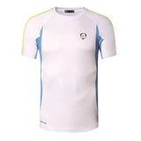 jeansian Sport Tee Shirt T-shirt Running Gym Fitness Workout Football Short Sleeve Dry Fit LSL147 Orange Mart Lion LSL147-White US S 