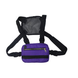 Mini Men's Chest Rig Streetwear Outdoor Sports Waist Bag Military Climbing Shoulder Bag Phone Money Belt Tactical Chest Bag Mart Lion Purple  