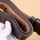 men's belt leather belt genuine leather strap luxury pin buckle fancy vintage jeans Mart Lion   