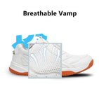 Unisex Sport Badminton Shoes Professional White Tennis Men's Mesh Breathable Outdoor Mart Lion   
