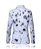 Men's Luxury Floral Printed Suit Blazer Homme Night Club Stage Wedding Single Breasted Jacket Ternos Masculino Luxo Mart Lion   
