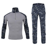 Men's Tactical Camouflage Sets Military Uniform Combat Shirt+Cargo Pants Suit Outdoor Breathable Sports Clothing Mart Lion   